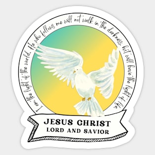 Jesus Christ, Lord and Savior Sticker